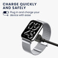 kwmobile USB Cable Charger compatible with Xiaomi Mi Band / Redmi Watch Active Charging Cable - Smart Watch Replacement Cable - Fitness Tracker Charging Cable