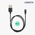 kwmobile USB Cable Charger compatible with Xiaomi Mi Band / Redmi Watch Active Charging Cable - Smart Watch Replacement Cable - Fitness Tracker Charging Cable
