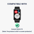 kwmobile Plastic Case compatible with Huawei Watch Fit Protective Cover Protective Frame Glitter Protection Accessory
