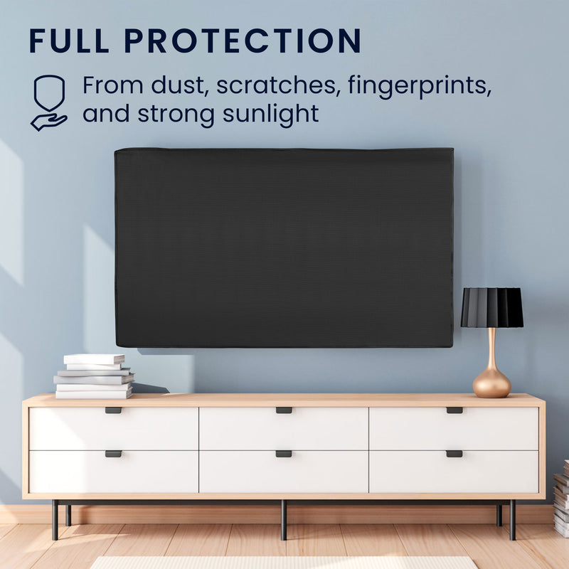 kwmobile Protective Cover for 55" TV Cover - Television Screen Protector Cover - flexible TV Screen Dust Cover