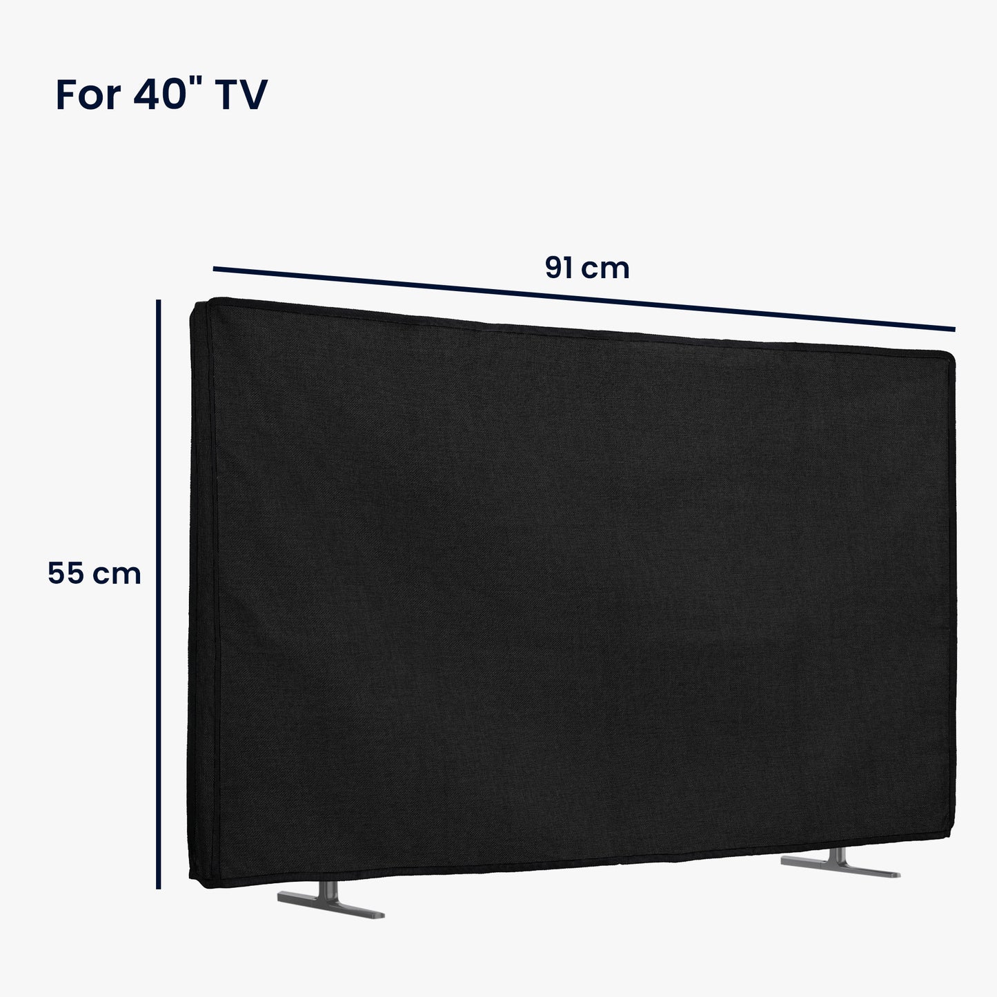 kwmobile 40" TV Cover Indoor Television Sleeve Screen Protector Cover TV Screen Dust Cover TV Cover