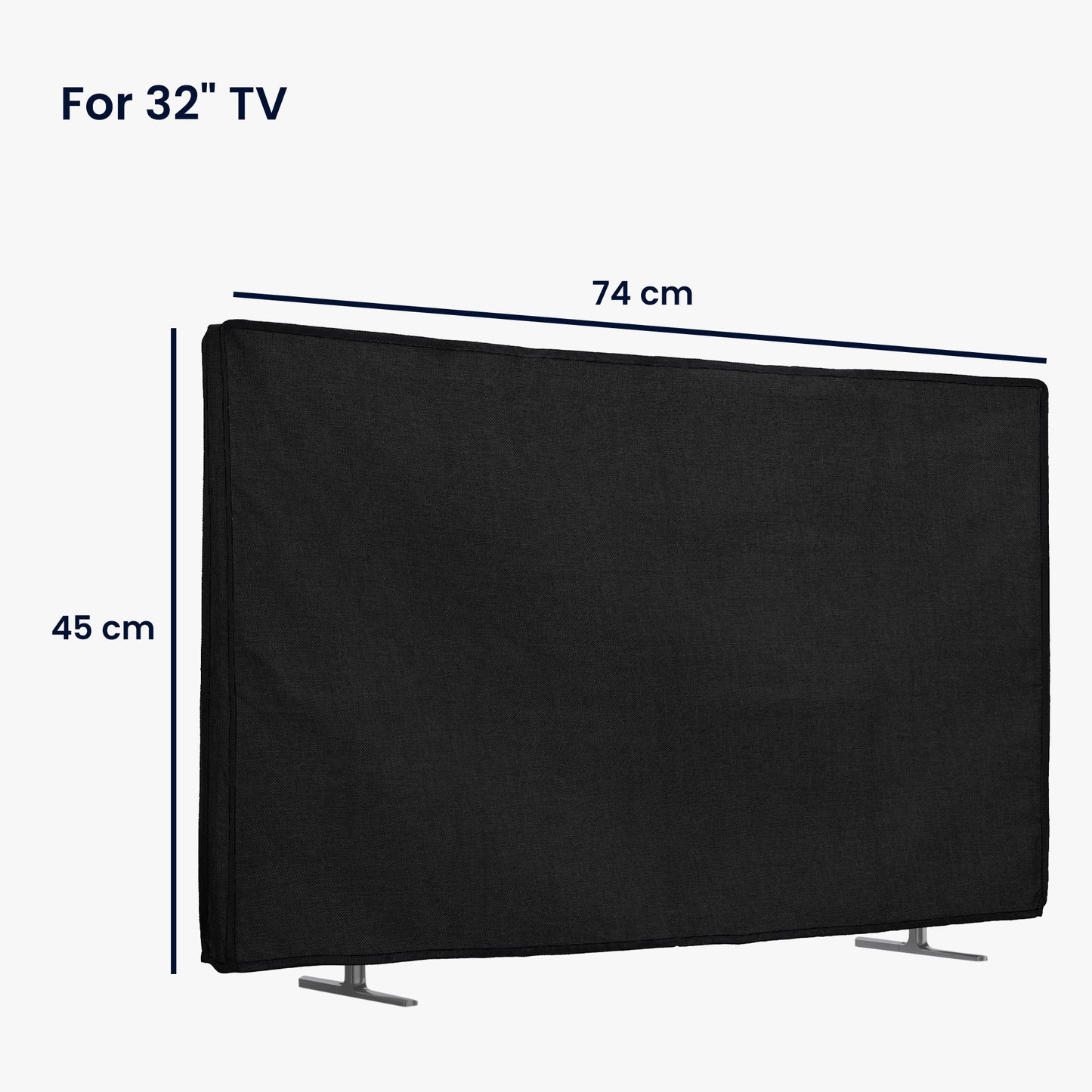 kwmobile 32" TV Cover Indoor - Television Case Screen Protector Cover - TV Screen Dust Cover - TV Cover