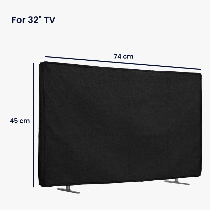 kwmobile 32" TV Cover Indoor - Television Case Screen Protector Cover - TV Screen Dust Cover - TV Cover