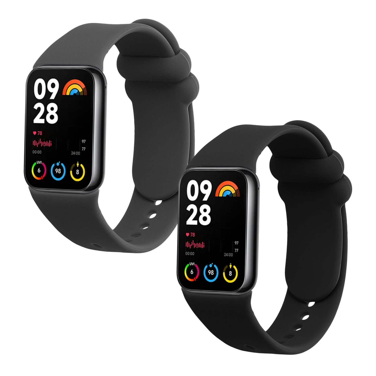 kwmobile Watch Strap for Xiaomi Mi Band 8 Pro Wristband Fitness Tracker Band Set Replacement Strap Smartwatch