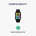kwmobile Watch Strap for Xiaomi Mi Band 8 Pro Wristband Fitness Tracker Band Set Replacement Strap Smartwatch
