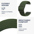 kwmobile Strap compatible with Garmin Venu Sq 2 Music / Sq 2 / Vivoactive 6 / Vivoactive 5 - Fitness Tracker Sport Band - Inner dimensions of 17 cm