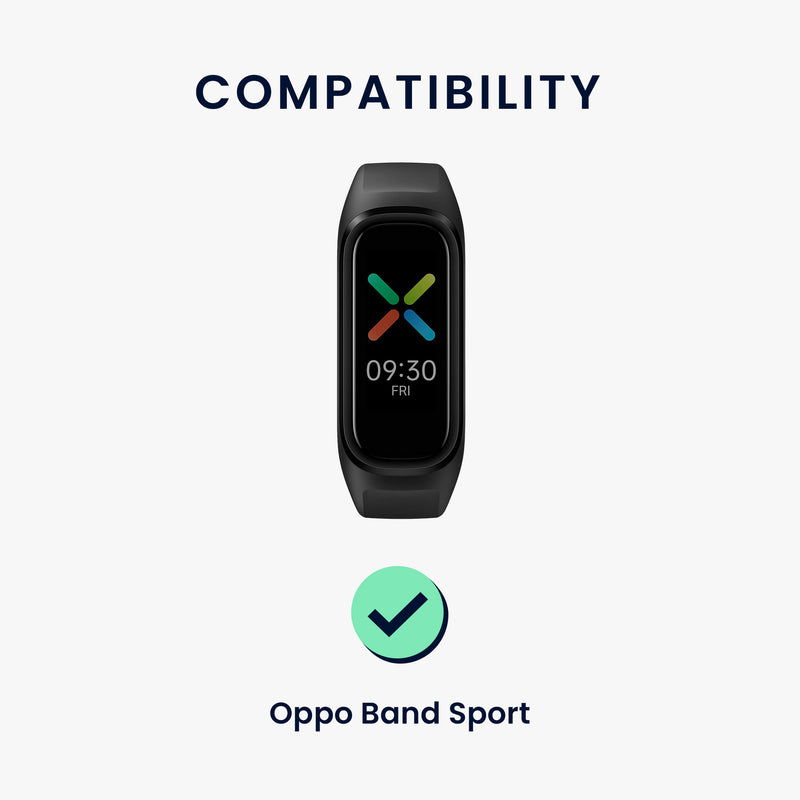 kwmobile Strap Compatible with Oppo Band Sport Fitness Tracker Sports Bracelet Band Inner Dimensions from 14 - 22 cm