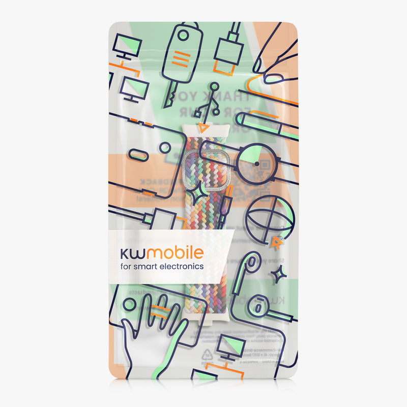 kwmobile Strap compatible with Xiaomi Smart Band 8 Pro / Band 9 Pro / Redmi Watch 5 / Redmi Watch 4 - Fitness Tracker Sports Strap - Inner dimensions of 15 - 18.5 cm
