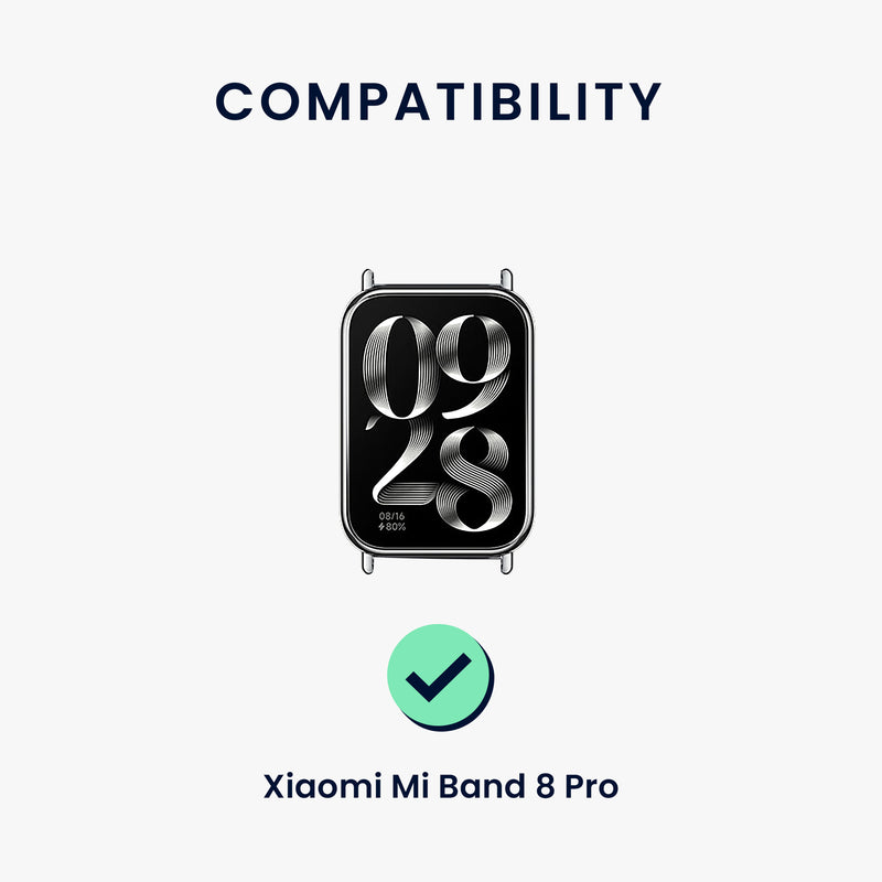 kwmobile Strap compatible with Xiaomi Smart Band 8 Pro / Band 9 Pro / Redmi Watch 5 / Redmi Watch 4 - Fitness Tracker Sports Strap - Inner dimensions of 15 - 18.5 cm