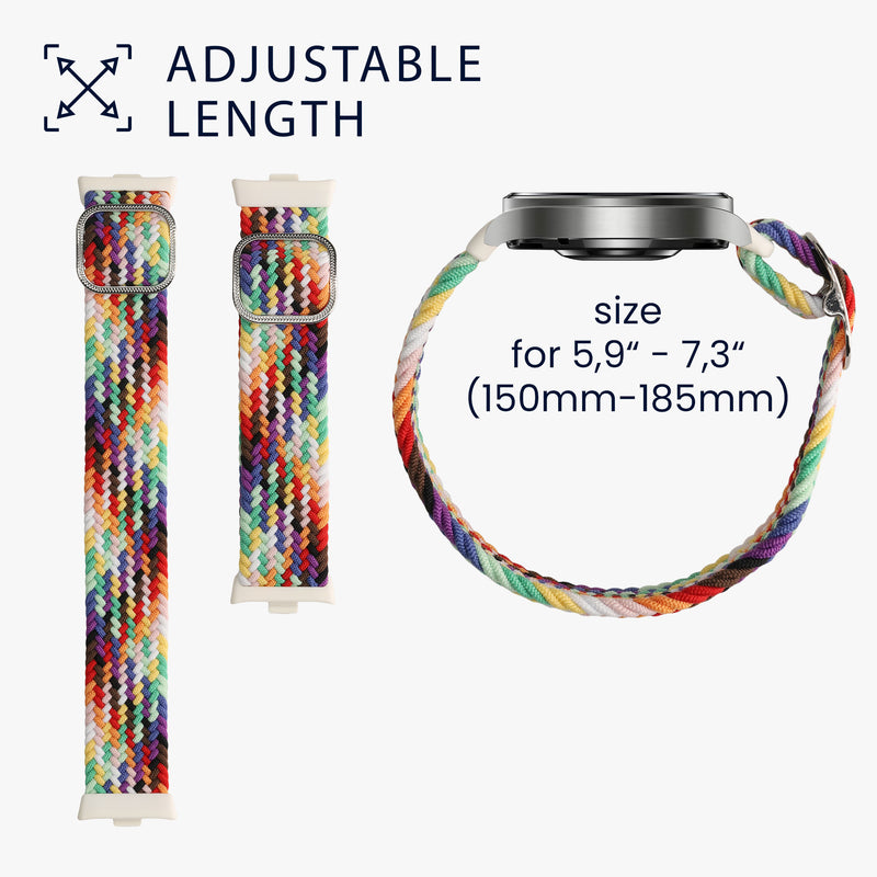 kwmobile Strap compatible with Xiaomi Smart Band 8 Pro / Band 9 Pro / Redmi Watch 5 / Redmi Watch 4 - Fitness Tracker Sports Strap - Inner dimensions of 15 - 18.5 cm