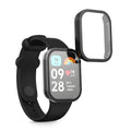 kwmobile Glass Case for Xiaomi Smart Band 8 Pro / Smart Band 9 Pro Protective Case Full-Body Fitness Tracker Case Set