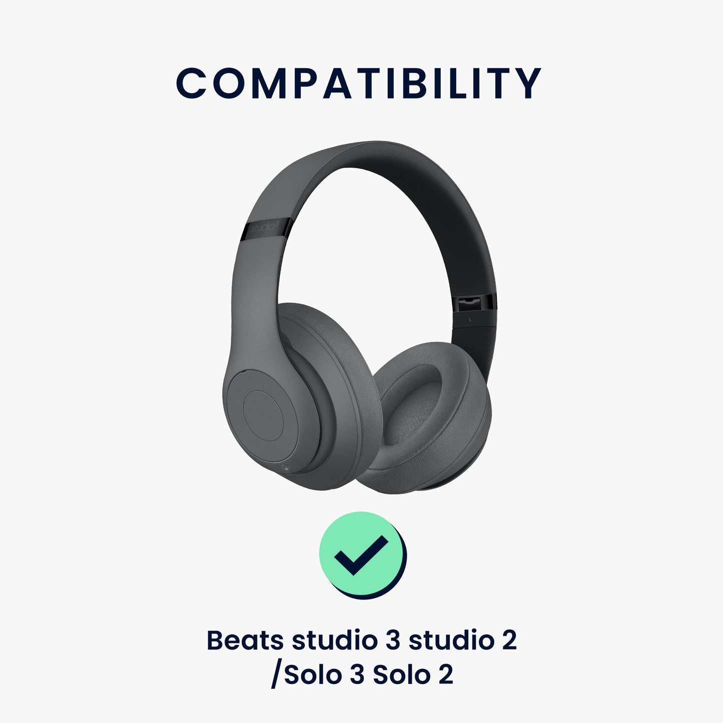 kwmobile Headband Cover compatible with Beats Studio 3 Studio2 / Solo 3 Solo 2 Case - Headband Cushion - Headphone Protection