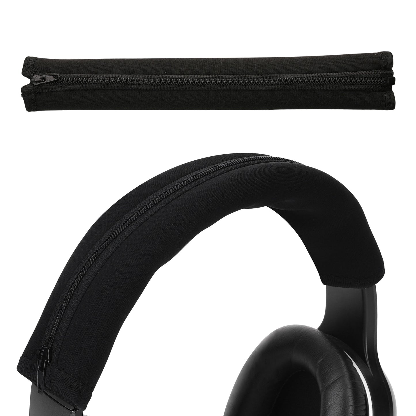 kwmobile Kopfband Abdeckung kompatibel mit Razer Kraken 7.1 V2 Pro Case - Neopren Stirnband Polster - Kopfhörer Schutz - Schwarz Schwarz  