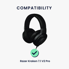 kwmobile Kopfband Abdeckung kompatibel mit Razer Kraken 7.1 V2 Pro Case Kopfhörer Schutz - Schwarz - Sonstiges