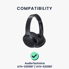 kwmobile Ohr Polster für AudioTechnica ATH-S200BT / ATH-S220BT Ohrpolster Ersatz Kopfhörer Ersatzteile Over Ear