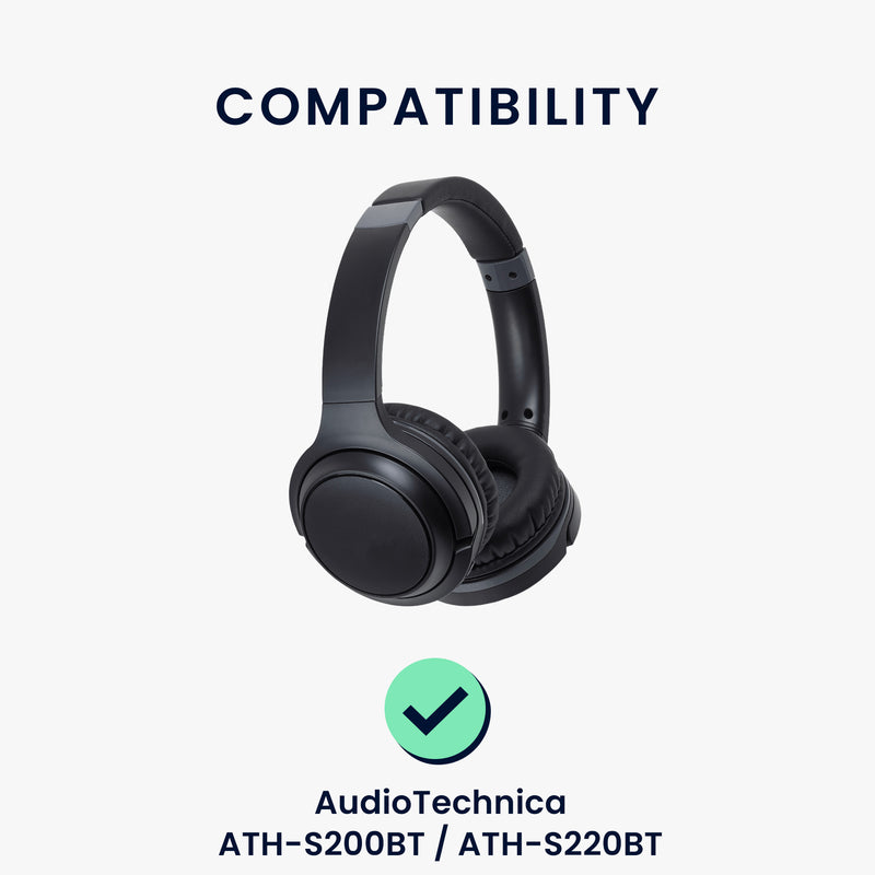 kwmobile Ear Pads for AudioTechnica ATH-S200BT / ATH-S220BT Earpads Replacement Headphone Replacement Parts Over Ear Headphones