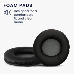 kwmobile Ohr Polster für AudioTechnica ATH-S200BT / ATH-S220BT Ohrpolster Ersatz Kopfhörer Ersatzteile Over Ear
