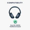 kwmobile Headband Cover Earpad Set compatible with Sony WH-XB910N - Headband Case - Headphone Replacement Pads - Protection