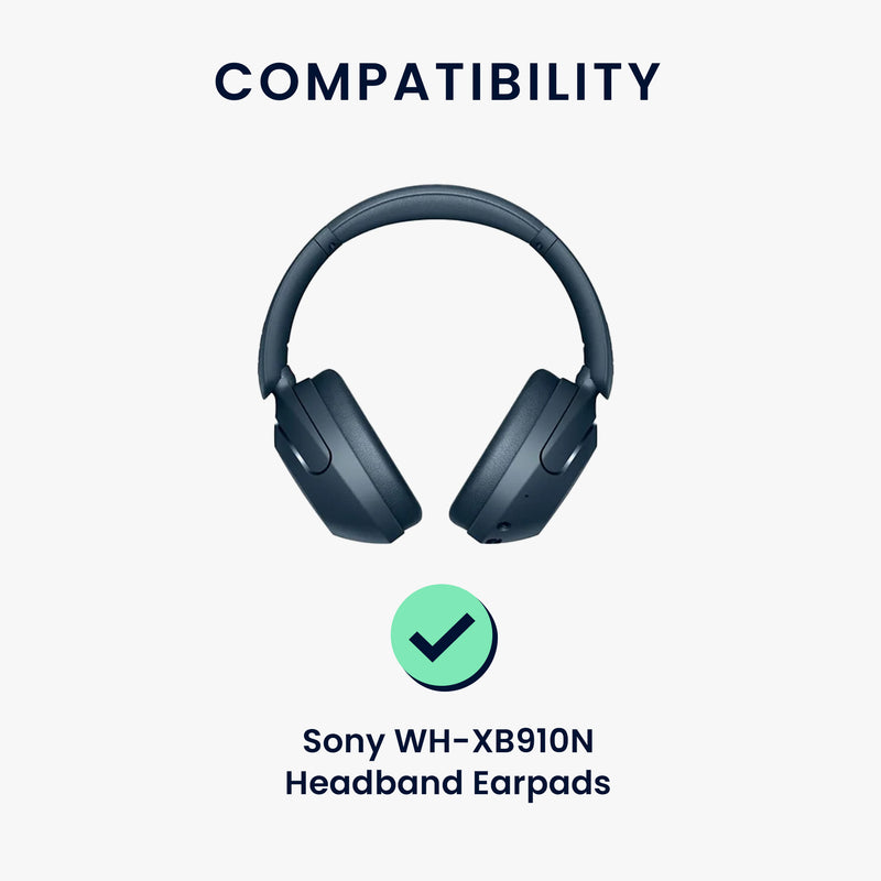 kwmobile Headband Cover Earpad Set compatible with Sony WH-XB910N - Headband Case - Headphone Replacement Pads - Protection