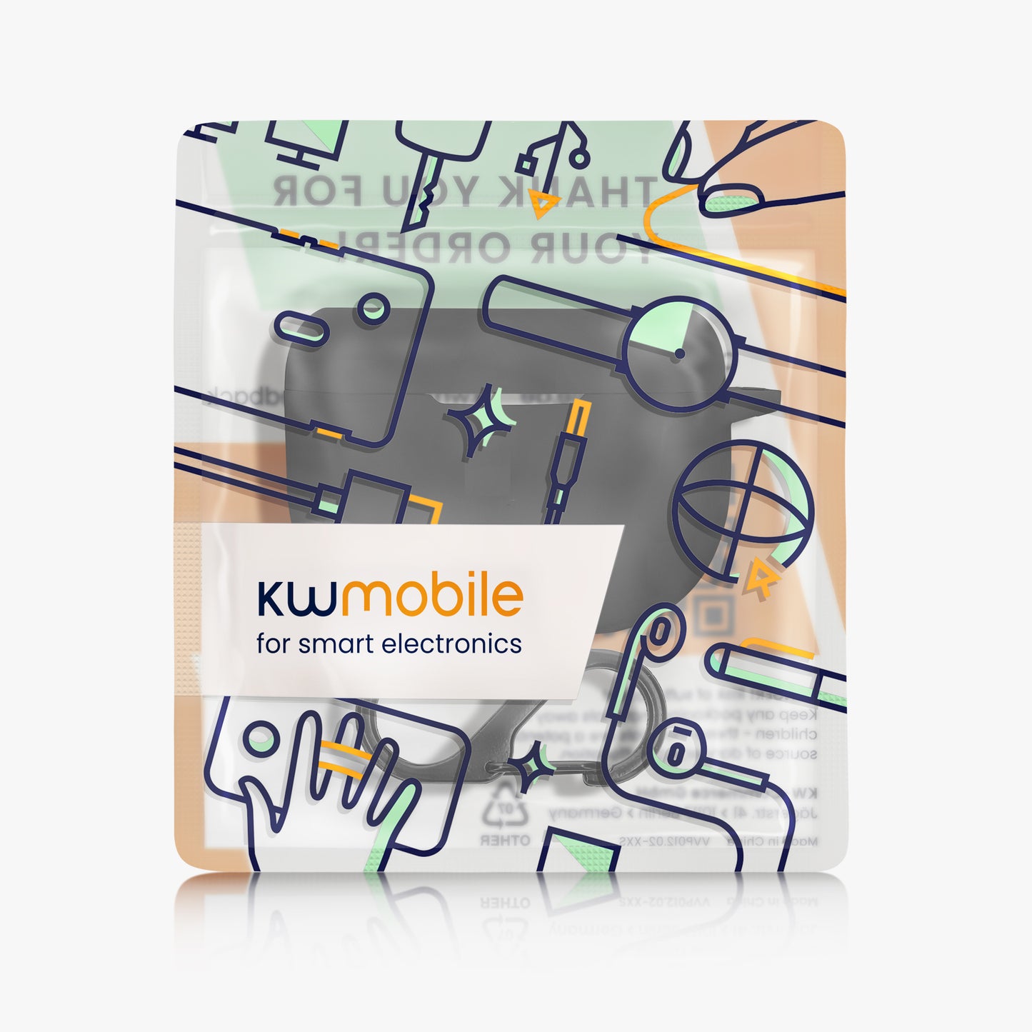 kwmobile Case Compatible with Jabra Elite 8 Active Headphones