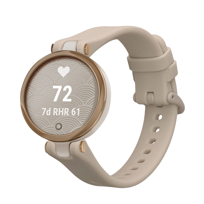 kwmobile Silikon Uhrenarmband für Garmin Lily Sport Armband - Ersatzarmband für Fitnesstracker - Wechselarmband Smartwatch - Beige Beige  