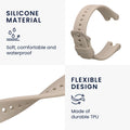 kwmobile Silicone Watch Strap for Garmin Lily Sport Band - Replacement Strap for Fitness Tracker - Smartwatch Replacement Band