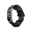 kwmobile Replacement Strap Compatible with Xiaomi Mi Band 10 / Mi Band 9 / 8 - Smartwatch Scrunchie Hair Tie Design - Inner Dimensions 14 - 19 cm