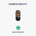 kwmobile Replacement Strap Compatible with Xiaomi Mi Band 10 / Mi Band 9 / 8 - Smartwatch Scrunchie Hair Tie Design - Inner Dimensions 14 - 19 cm