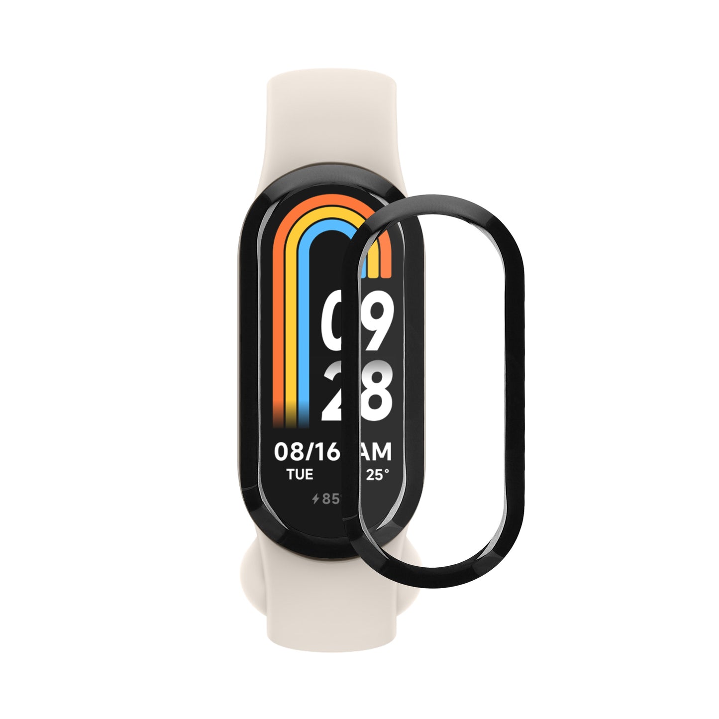 kwmobile Screen Protector compatible with Xiaomi Mi Band 8 Film - Protective Film for Fitness Tracker - Robust Screen Protection