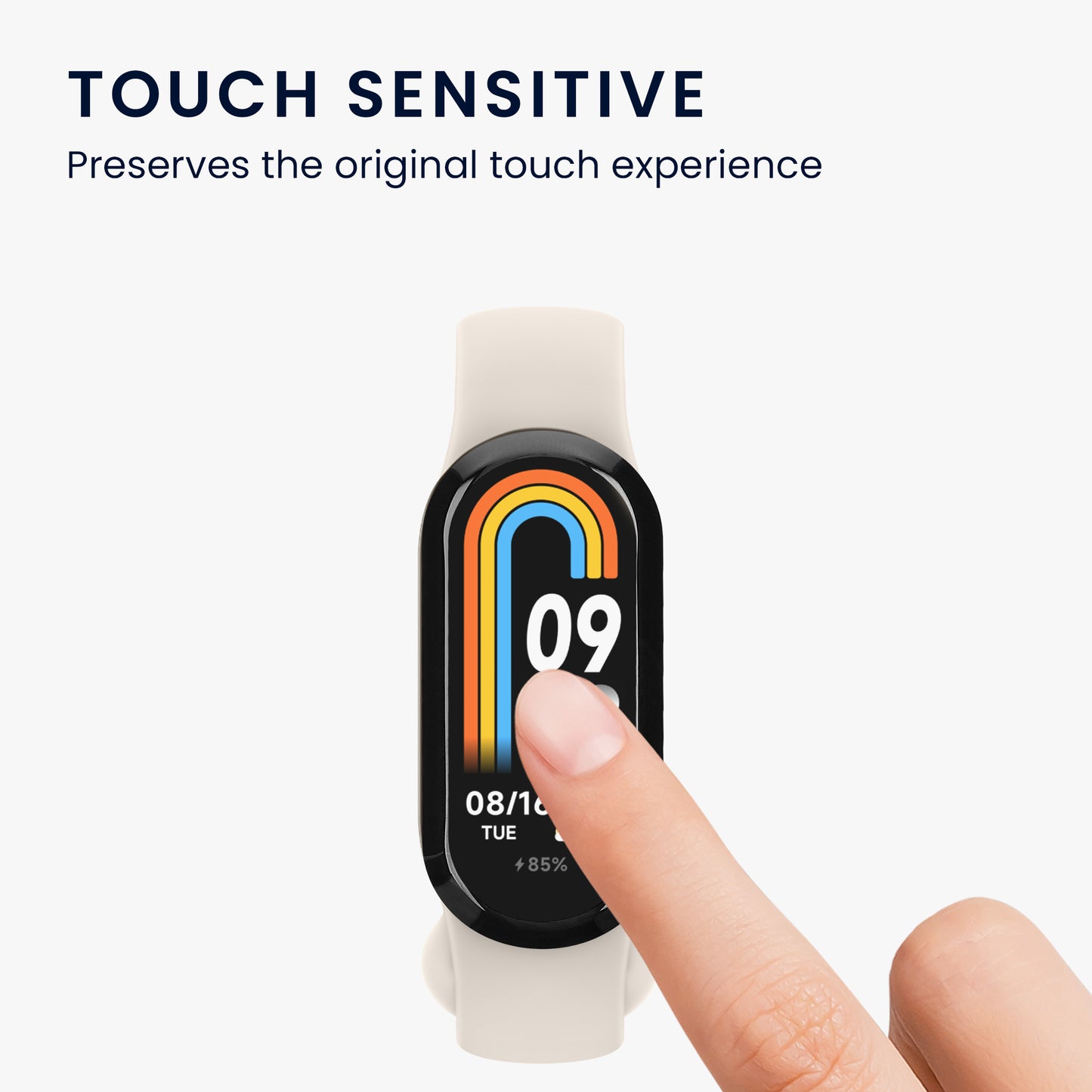 kwmobile Screen Protector compatible with Xiaomi Mi Band 8 Film - Protective Film for Fitness Tracker - Robust Screen Protection