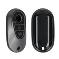 kwmobile Car Key Cover compatible with Mercedes Benz 3-Button Smart Car Key - Silicone Cover Case