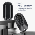 kwmobile Car Key Cover compatible with Mercedes Benz 3-Button Smart Car Key - Silicone Cover Case