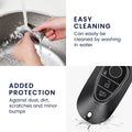 kwmobile Car Key Cover compatible with Mercedes Benz 3-Button Smart Car Key - Silicone Cover Case