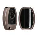 kwmobile Car Key Cover Compatible with Mercedes Benz 2-Button Car Key (Keyless Go Only) - Silicone Protective Case