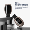 kwmobile Car Key Cover Compatible with Mercedes Benz 2-Button Car Key (Keyless Go Only) - Silicone Protective Case