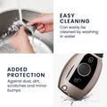kwmobile Car Key Cover Compatible with Mercedes Benz 2-Button Car Key (Keyless Go Only) - Silicone Protective Case