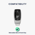 kwmobile Car Key Cover Compatible with Mercedes Benz Smart Key (Keyless Only) - Silicone Protective Case