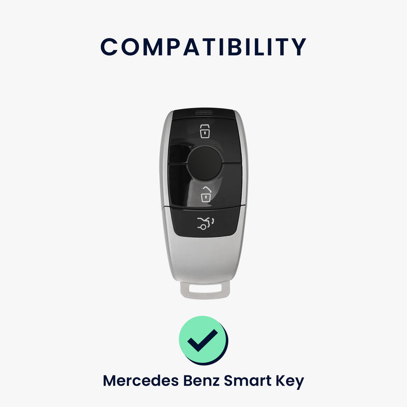 kwmobile Car Key Cover Compatible with Mercedes Benz Smart Key (Keyless Only) - Silicone Protective Case