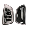 kwmobile Autoschlüssel Hülle kompatibel mit BMW 3-Tasten Smart Key Autoschlüssel - Schlüsselhülle Silikon Cover - Schwarz matt Schwarz Schwarz matt  [dsg01]
