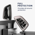 kwmobile Car Key Cover Compatible with BMW 3-Button Smart Key - Silicone Cover