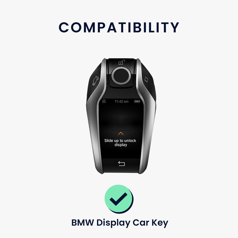 kwmobile Car Key Fob Cover Compatible with BMW Display Key - Silicone Case