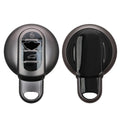 kwmobile Autoschlüssel Hülle kompatibel mit Mini 3-Tasten Smart Key Autoschlüssel - Schlüsselhülle Silikon Cover - Schwarz matt Schwarz Schwarz matt  [dsg01]