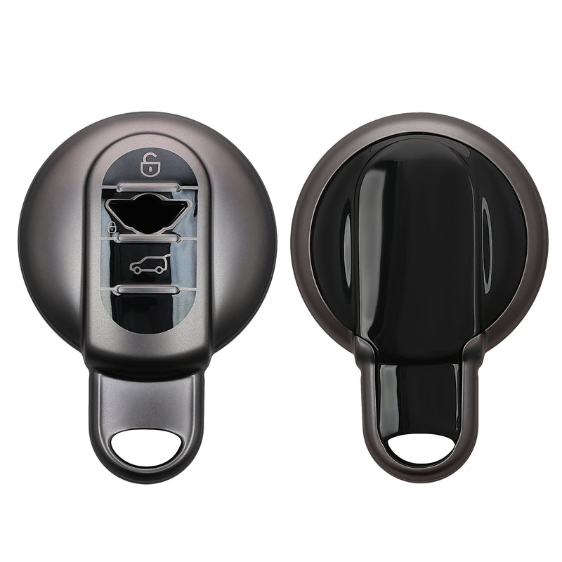 kwmobile Autoschlüssel Hülle kompatibel mit Mini 3-Tasten Smart Key Autoschlüssel - Schlüsselhülle Silikon Cover - Schwarz matt Schwarz Schwarz matt  [dsg01]