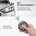 kwmobile Car Key Cover Compatible with Mini 3-Button Smart Key - Silicone Cover for Car Key