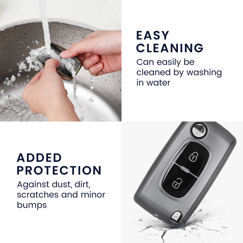 Silicone Cover compatible with Peugeot Citroen Car Key