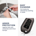 kwmobile Car Key Cover compatible with Peugeot Citroen 3-Button Smart Key (Keyless Go Only) Silicone Protective Case