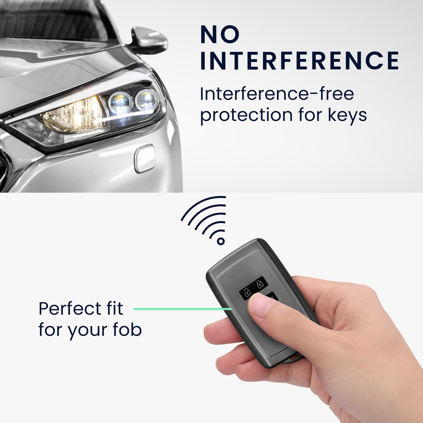 Silicone case compatible with Renault car key