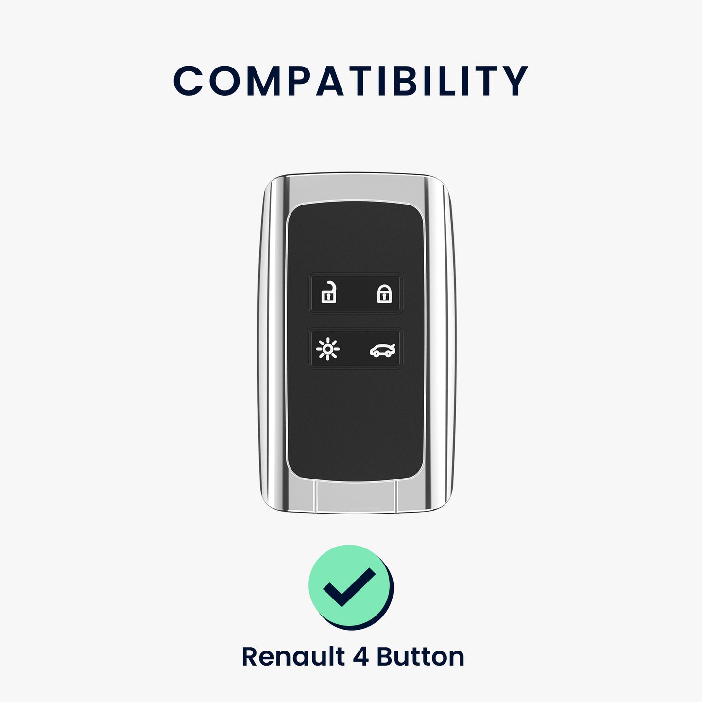 Silicone case compatible with Renault car key