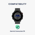 kwmobile Watch Strap for Garmin Forerunner 55 / Forerunner 165 / 245 / 645 / 570 42mm Strap - Replacement Strap for Fitness Tracker with Watch Clasp - Smartwatch Replacement Band