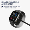 kwmobile USB Charger Cable compatible with Huami Amazfit Bip 3 / 3 Pro / Bip 5 / Amazfit Active EDGE / T-Rex / Zepp E Charging Cable - Smart Watch Replacement Cable - Fitness Tracker Charging Cable